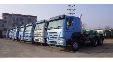 A Group of Sinotruk Howo Tractor Trucks 371 6x4 will be sent to Guinea Kamsar