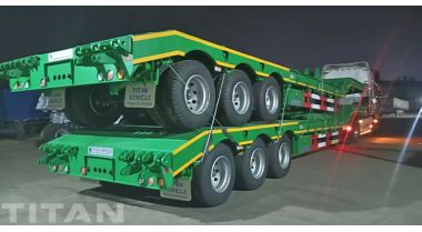 3 Axle 60 Ton Lowbed Trailer Will Ship to Guinea