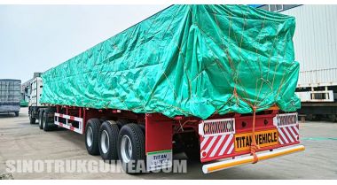 Tri Axle Flatbed Trailer will be Shipped to Guinea