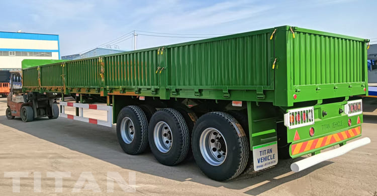 3 Axle Cargo Sidewall Trailer for Sale in Guinea 