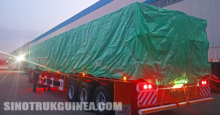 3 Axle Flatbed Semi Trailer for Sale in Conakry Guinea
