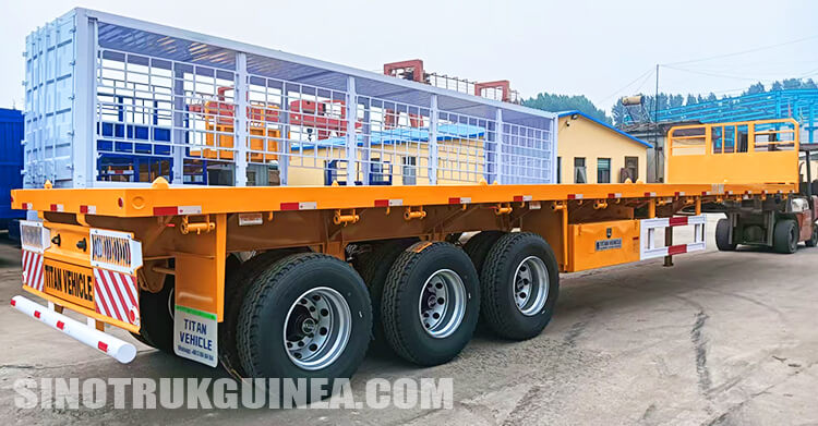 3 Axle Semi Flatbed Trailer for Sale in Guinea