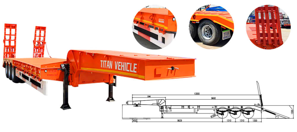 Lowbed Trailer for Sale | Low Bed Trailer Truck Price in Guinea