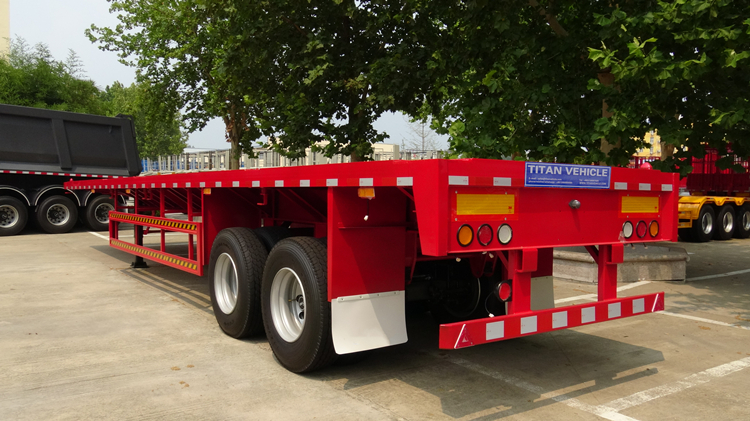 2 Axle 40 Ft Flatbed Trailer for Sale Near Me in Guinea