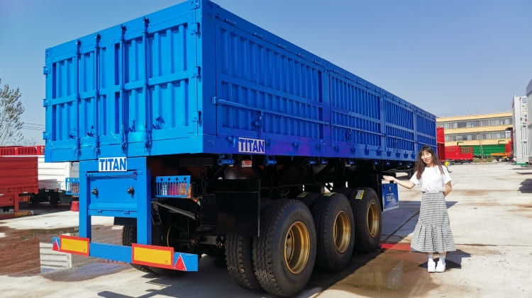 3 Axle 34ton Side Tipper Trailer Semi Trailer for Sale in Guinea