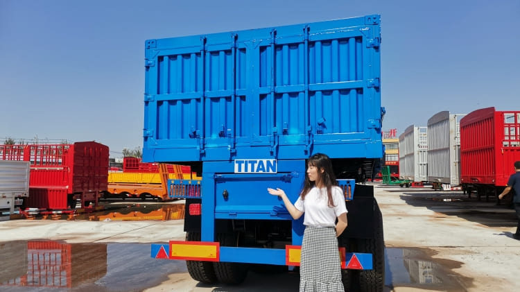 3 Axle 34ton Side Tipper Trailer Semi Trailer for Sale in Guinea