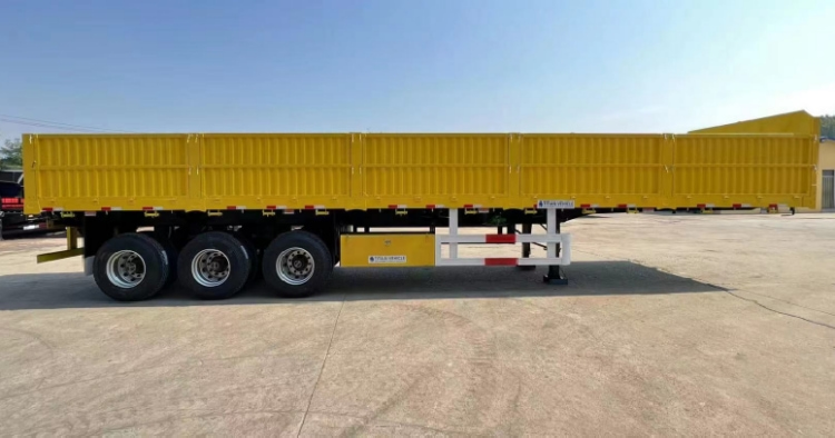 60 Ton High Bulk Cargo Drop Side Semi Trailers for Sale in Guinea Kamsar