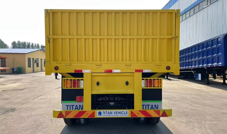 60 Ton High Bulk Cargo Drop Side Semi Trailers for Sale in Guinea Kamsar