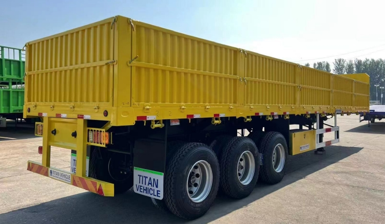 60 Ton High Bulk Cargo Drop Side Semi Trailers for Sale in Guinea Kamsar