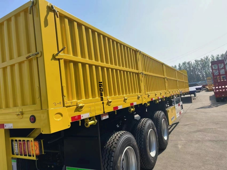 60 Ton High Bulk Cargo Drop Side Semi Trailers for Sale in Guinea Kamsar