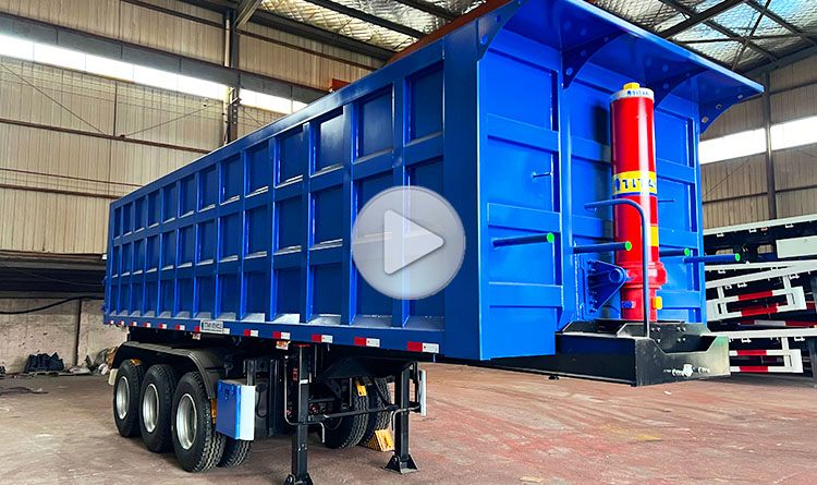 60 Ton Dump Semi Trailer | Dump Truck Trailer for Sale in Guinea