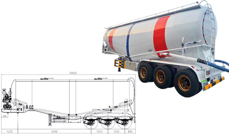 50m3 Silobas Cement Bulk Carrier | Dry Bulk Tanker for Sale in Guinea