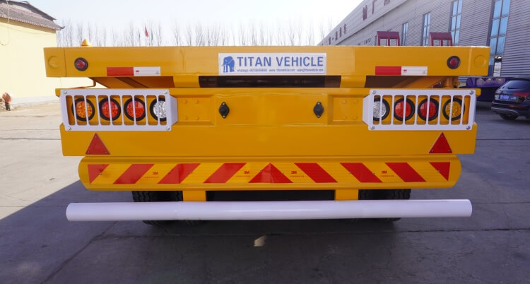 2 Axle 40 Ft Container Flatbed Semi Trailer for Sale in Guinea