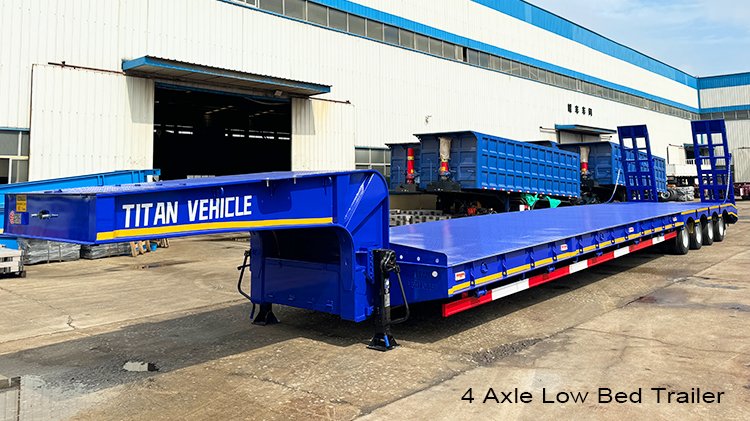 4 Axle Low Bed Semi Trailer for Sale in Guinea