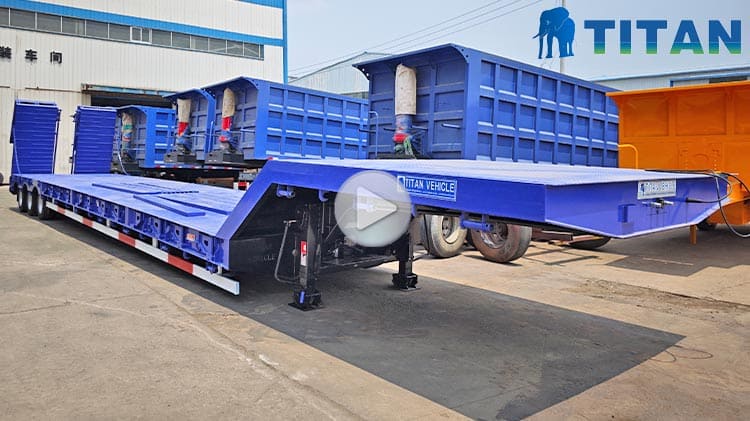 Hydraulic Low Bed Truck Price for Sale in Guinea