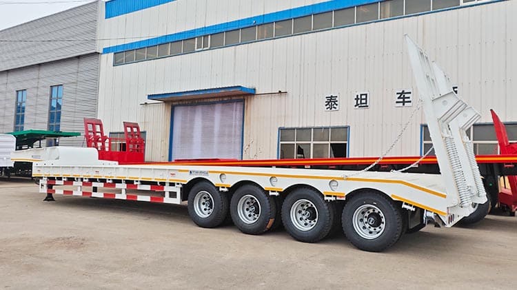 4 Axle 100 Ton Low Bed Trailer Price for Sale in Guinea