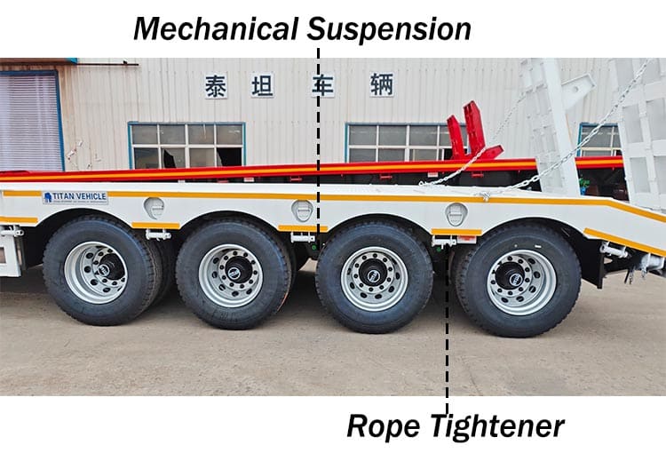 4 Axle 100 Ton Low Bed Trailer Price for Sale in Guinea