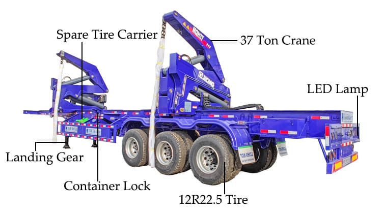 40 Ft Container Side Loader Trailer for Sale in Guinea