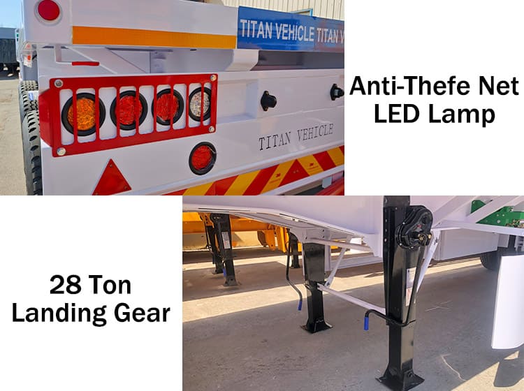 40 Ft Flatbed Semi Trailer Price for Sale in Guinea