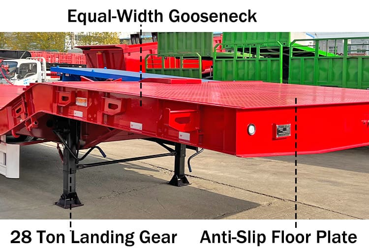 Tri Axle Lowbed Truck Price for Sale in Guinea