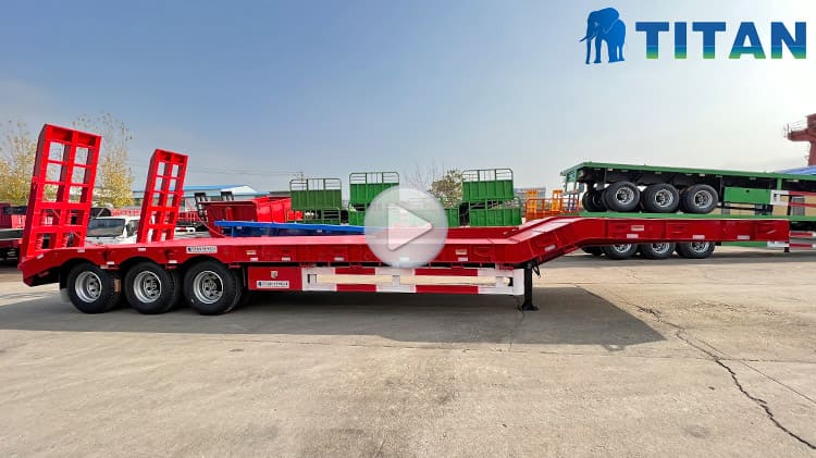 Tri Axle Lowbed Truck Price for Sale in Guinea
