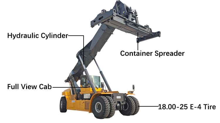 XCMG Reach Stacker Machine Price for Sale in Guinea