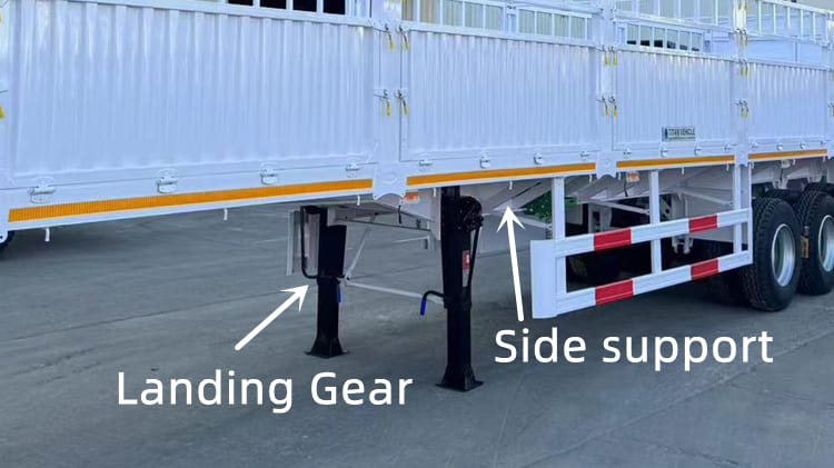 3 Axle Fence Cargo Semi Trailer for Sale in Guinea