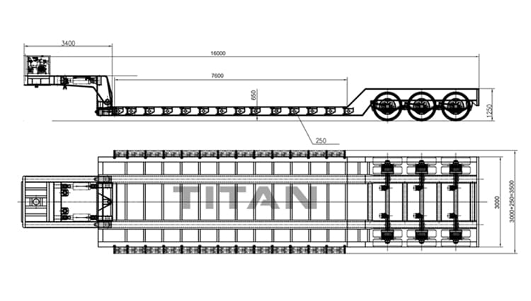 80 Ton Detachable Gooseneck Lowboy Trailer for Sale in Guinea