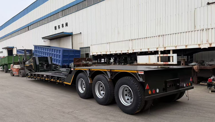 80 Ton Detachable Gooseneck Lowboy Trailer for Sale in Guinea