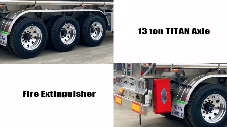 3 Axle Aluminum Tanker Trailer for Sale in Guinea