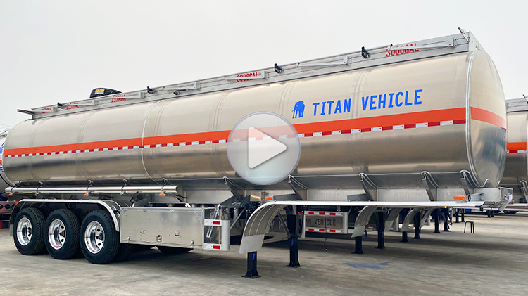 3 Axle Aluminum Tanker Trailer for Sale in Guinea