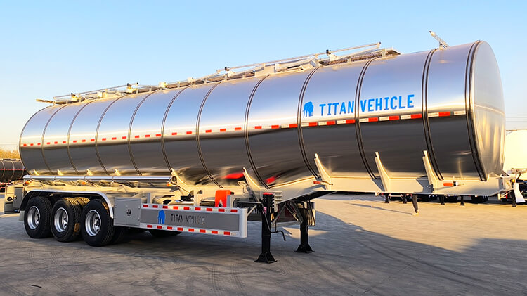 Stainless Steel Tanker Trailer for Sale in Conakry Guinea