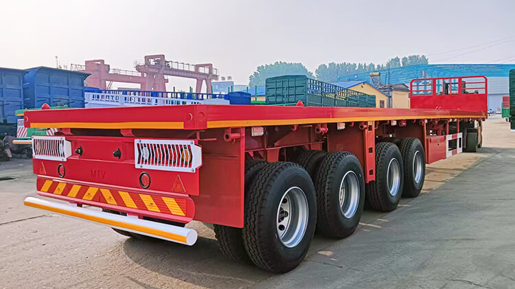 4 Axle Flatbed Trailer for Sale Price in Conakry Guinea