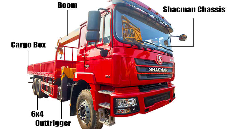 Shacman 5 Ton Truck Mounted Crane for Sale in Guinea