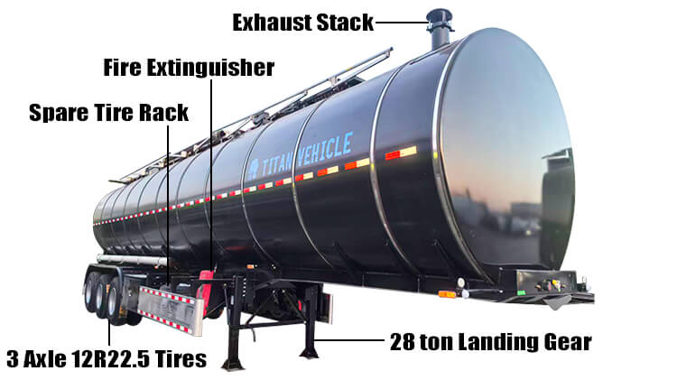asphlat tanker trailer for sale in Guinea