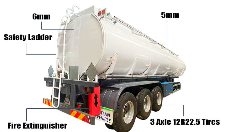 3 Axle Road Fuel Tanker for Sale in Guinea