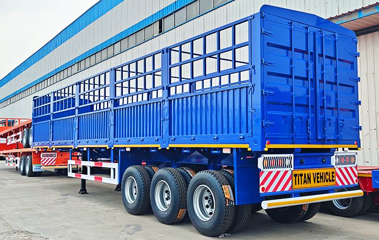 3 Axle Stake Fence Semi Trailer for Sale in Conakry Guinea