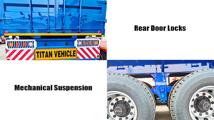 3 Axle Stake Fence Semi Trailer for Sale in Conakry Guinea