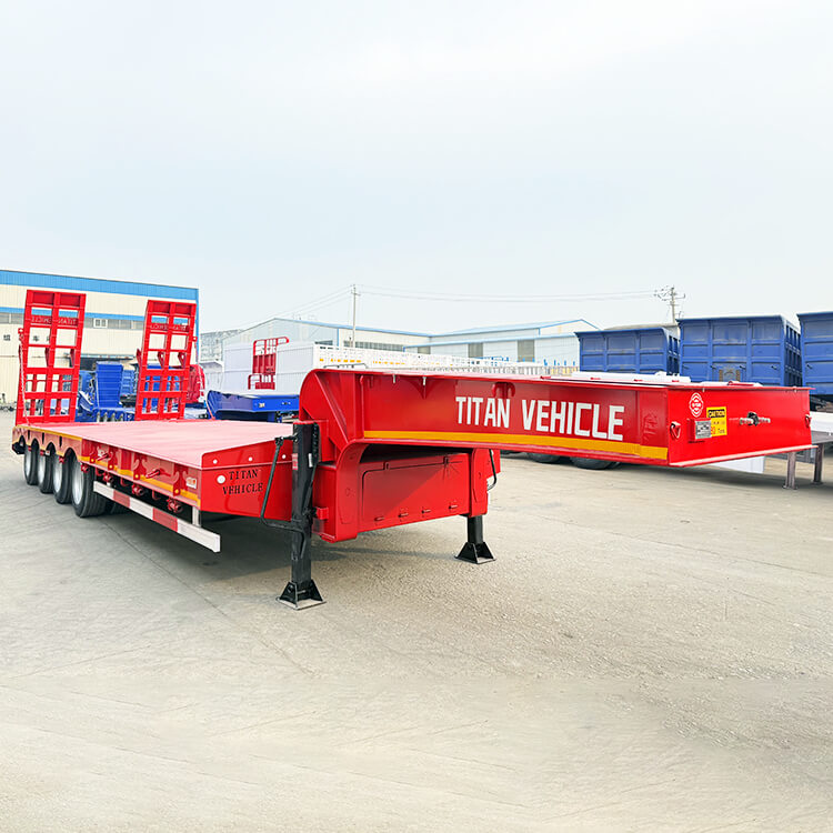 4 Axle Hydraulic Low Bed Trailer